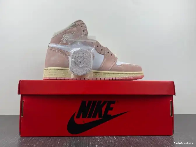 MaikeSneakers FD2596-600 Pink Jordan Washed High OG (Women's) 1 Air Retro 0506